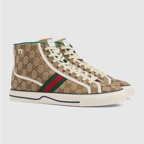 gucci scarpe rosse snikers|farfetch gucci tennis shoes.